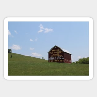 Barn Signage - Seneca Rocks, WV Sticker